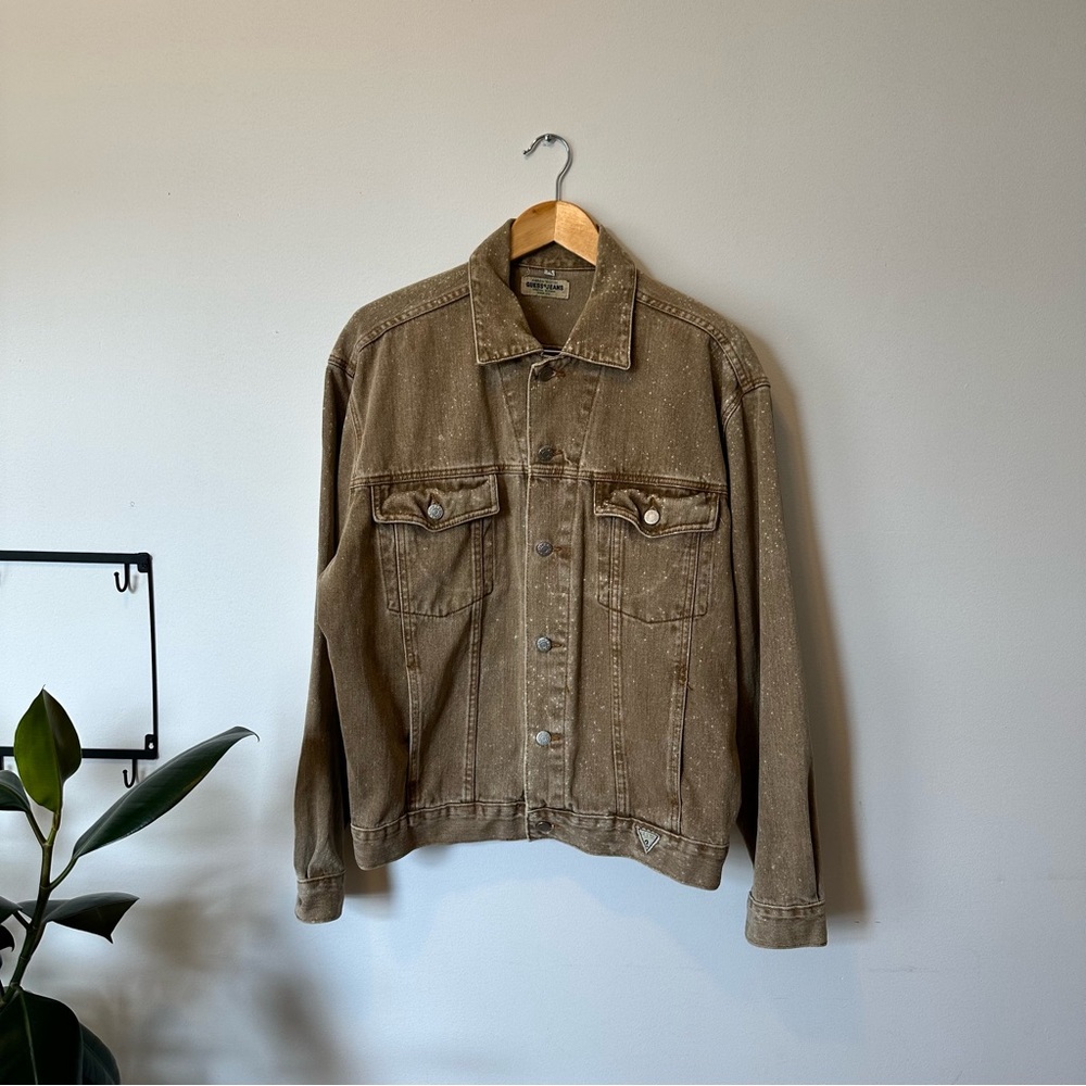 vintage GUESS by Marciano beige tan denim jacket